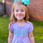 Ruffle dress with name toddler sizes