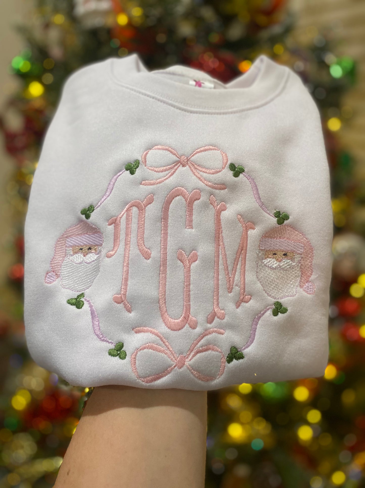 Santa Monogram Sweatshirt