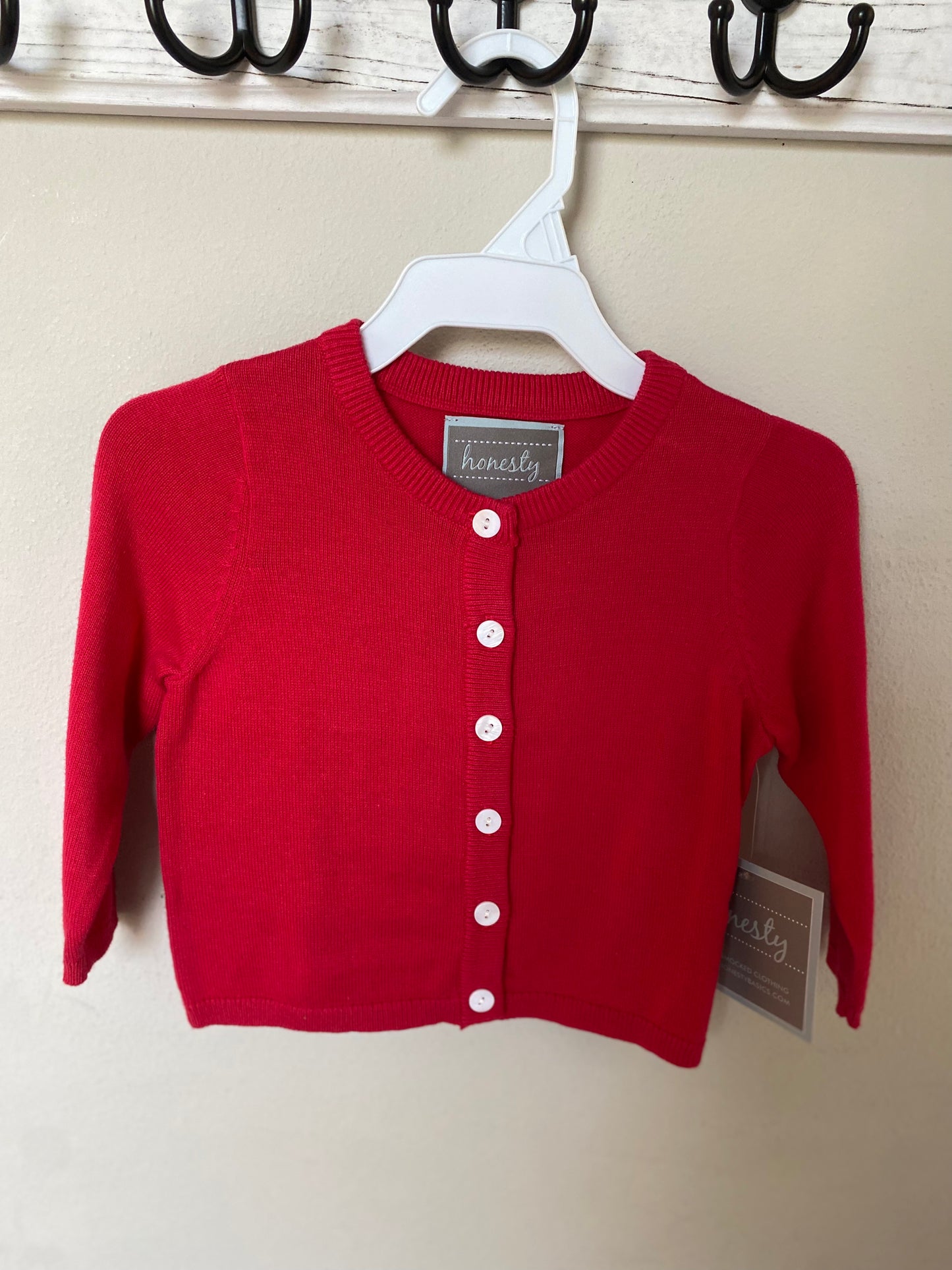 Red Cardigan Sweater