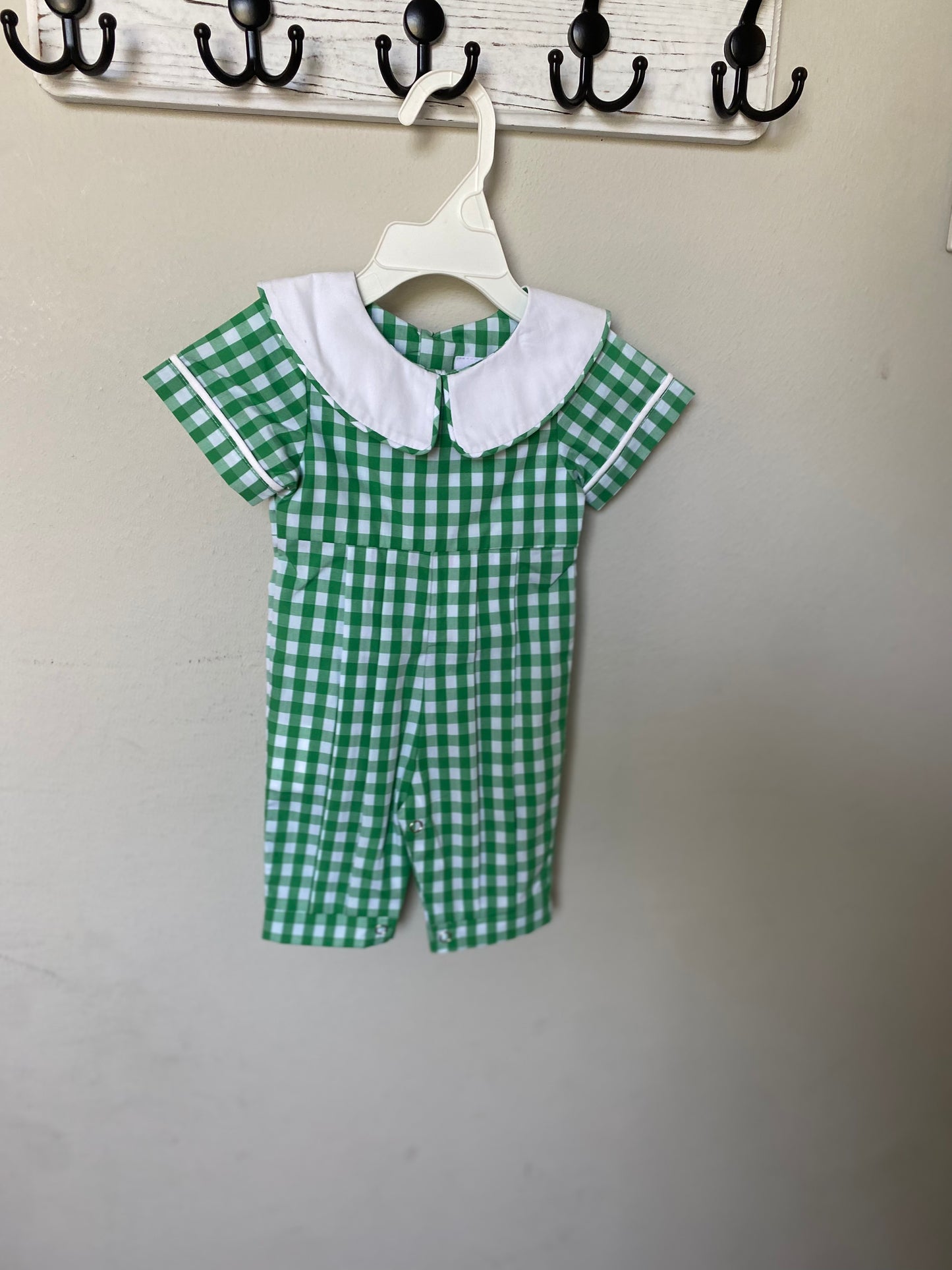 Green Checkered Shortall