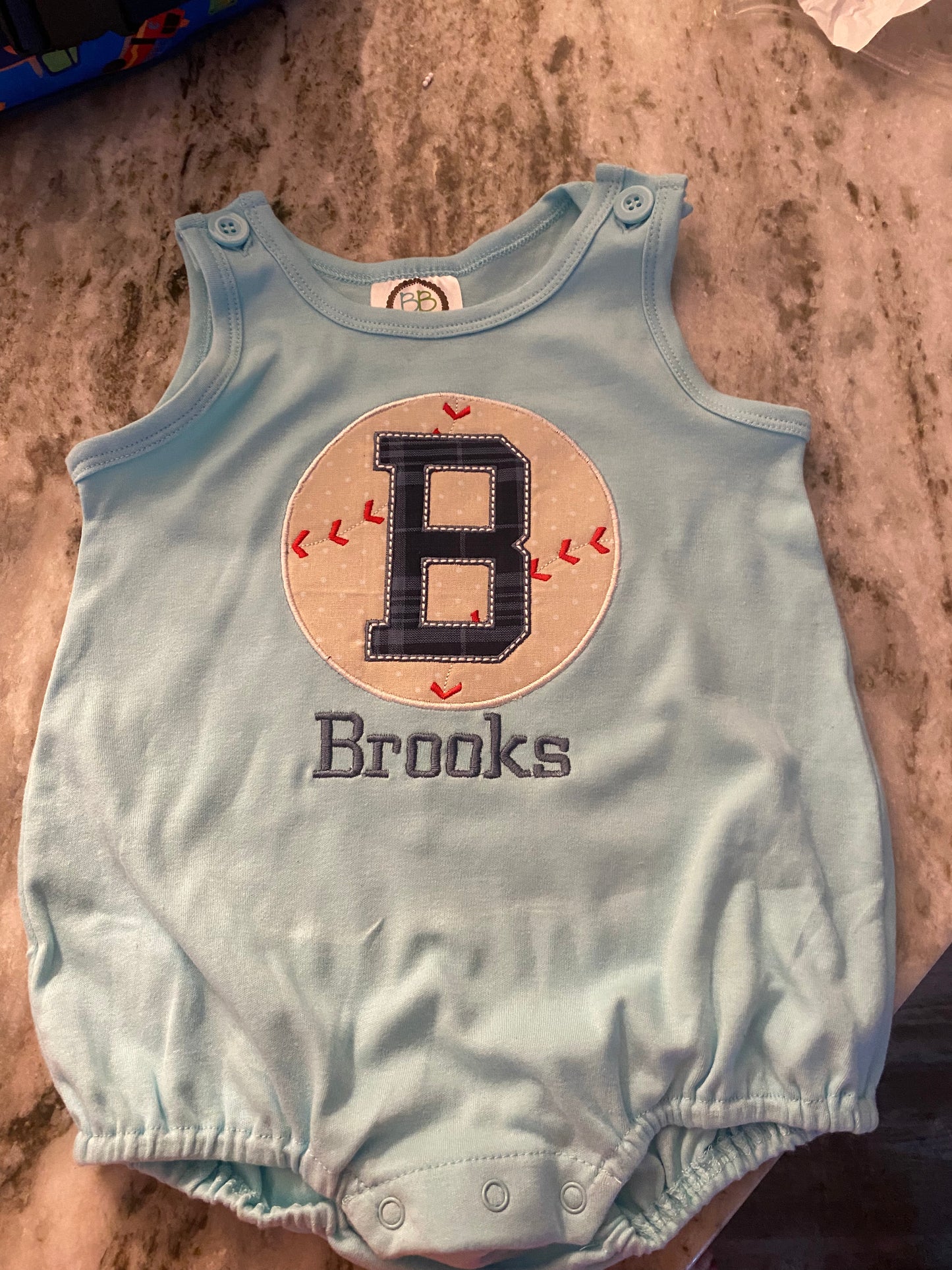 Baseball Letter Appliqué